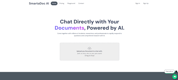 SmartaDoc AI – Chat with Your Documents